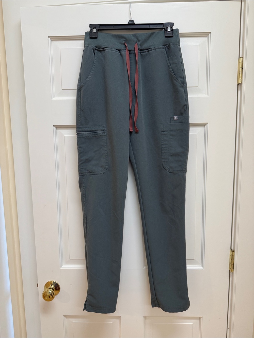 Figs charcoal small tall scrub pants bottoms